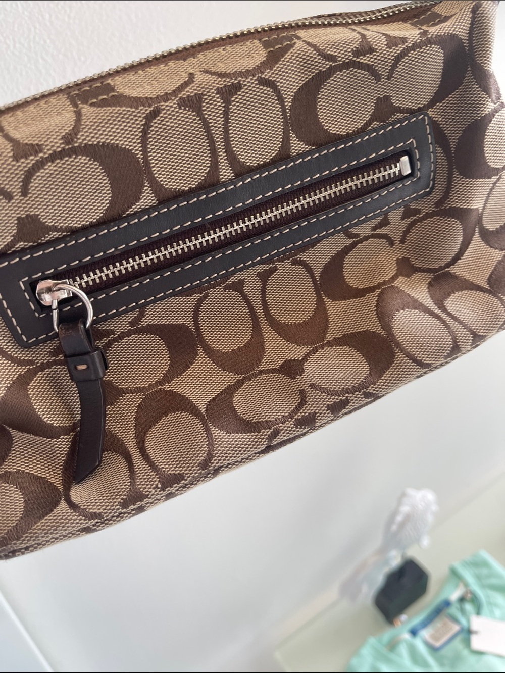 Vintage Coach Y2K Brown Signature Canvas Small Bag - Picture 4 of 12